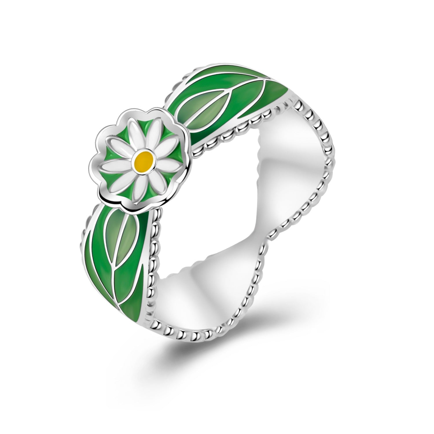 Green Flower Ring