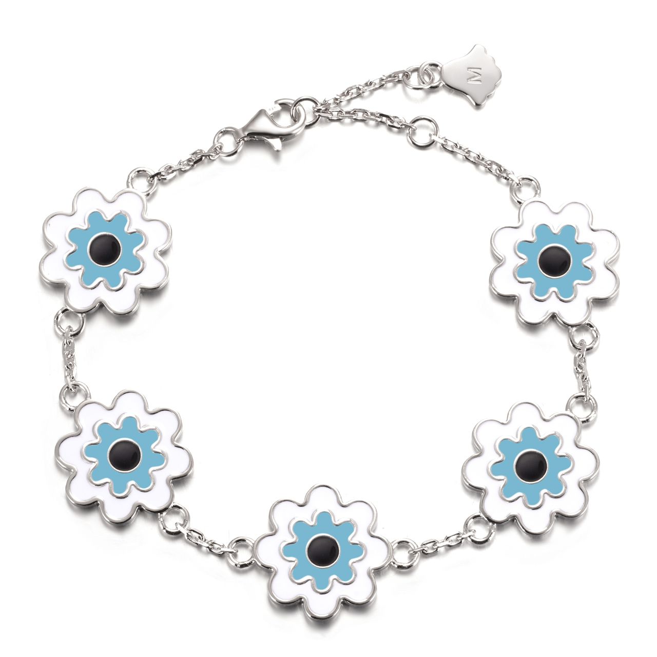 Nazar Flower Blue Bracelet