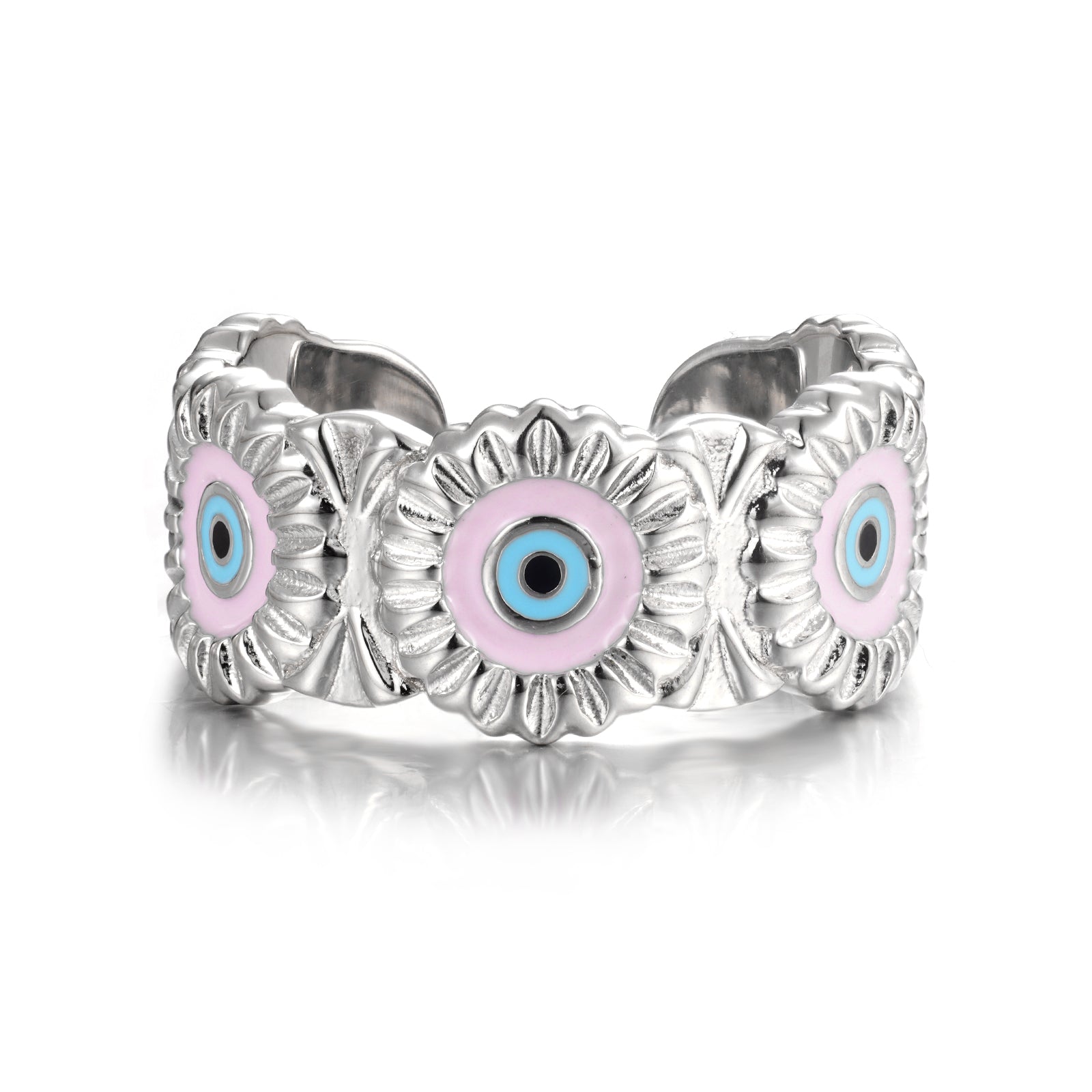 Nazar Eye Pink Ring