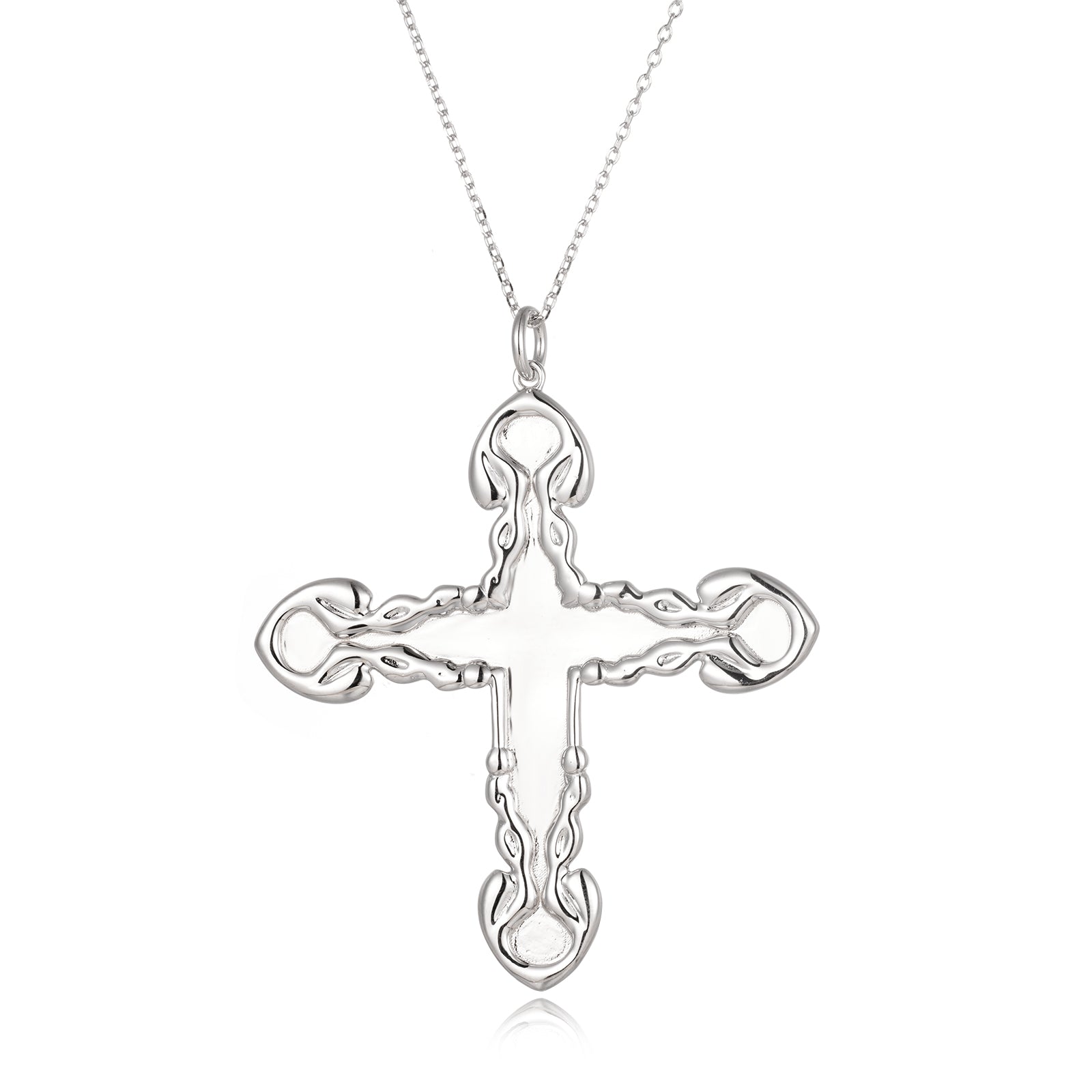 Silver Cross Chain