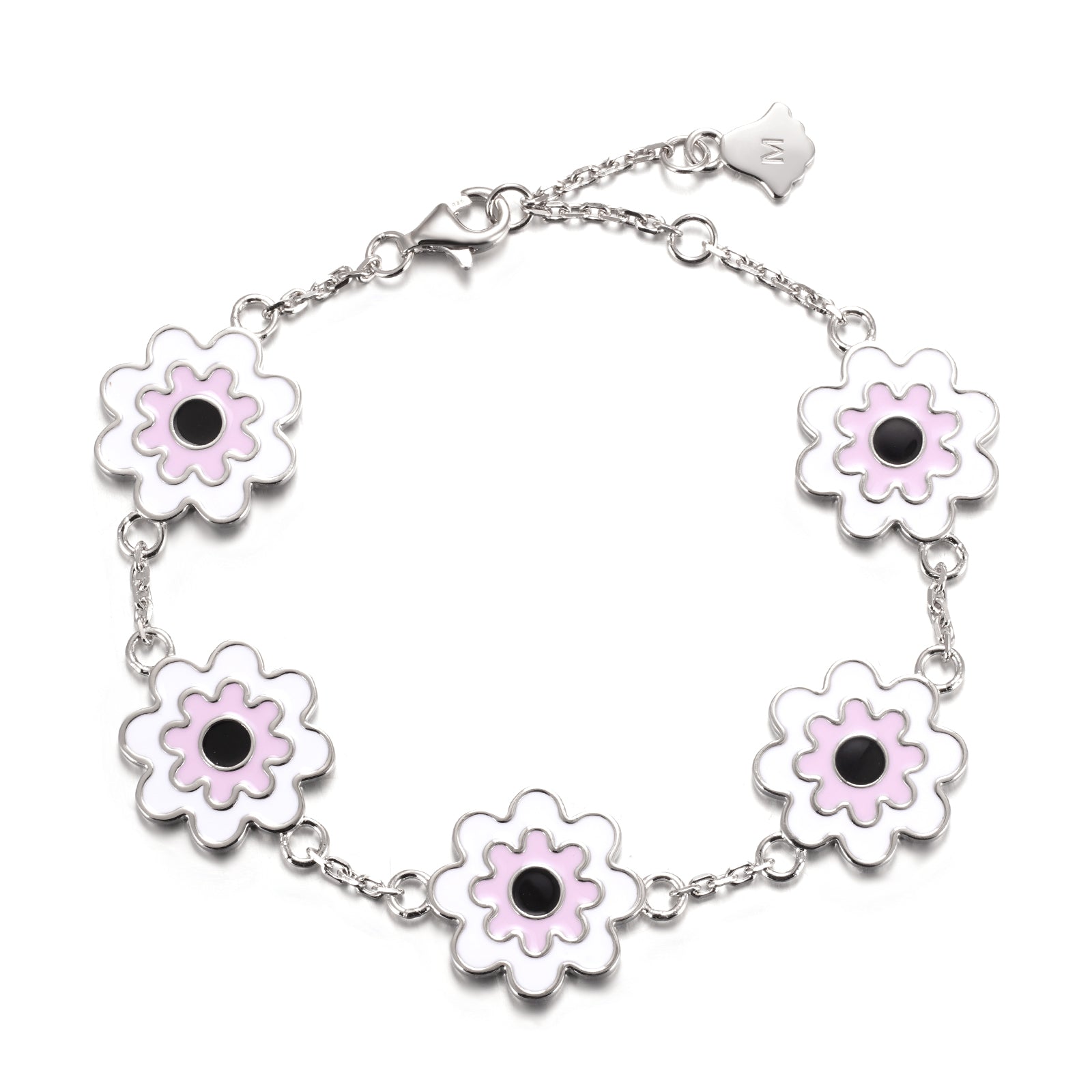 Nazar Flower Pink Bracelet