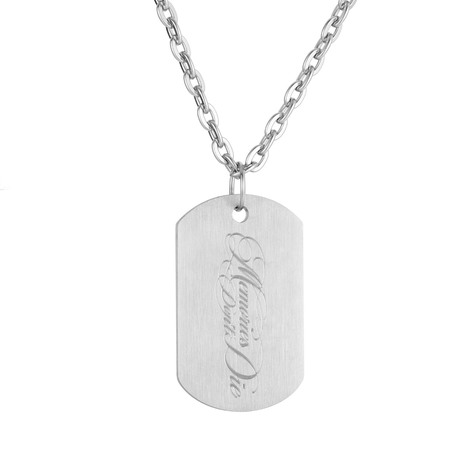 Memories Dog Tag reversible